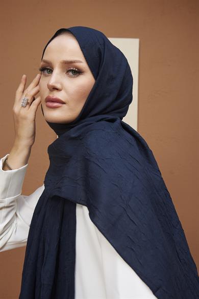 Bamboo Shawl - Navy Blue