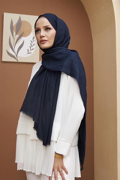 Bamboo Shawl - Navy Blue