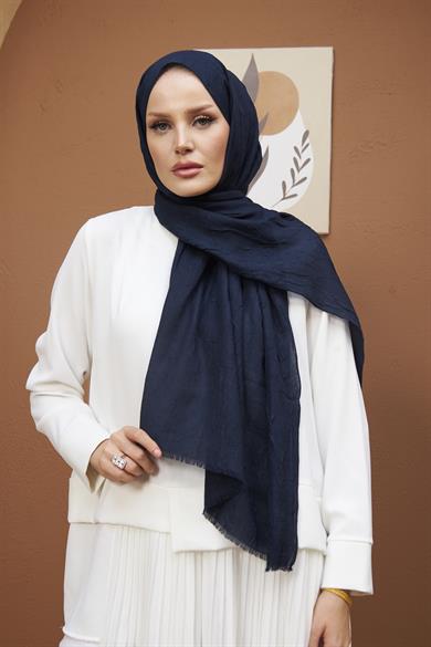 Bamboo Shawl - Navy Blue