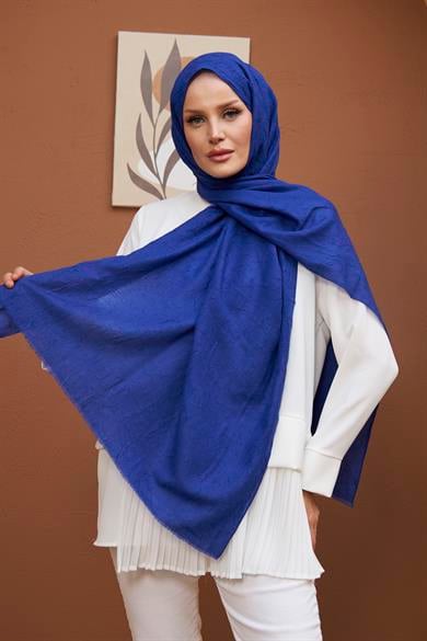 Bamboo Shawl - Saks Blue