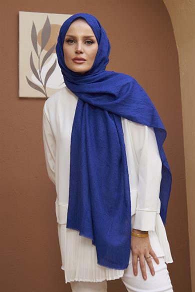 Bamboo Shawl - Saks Blue