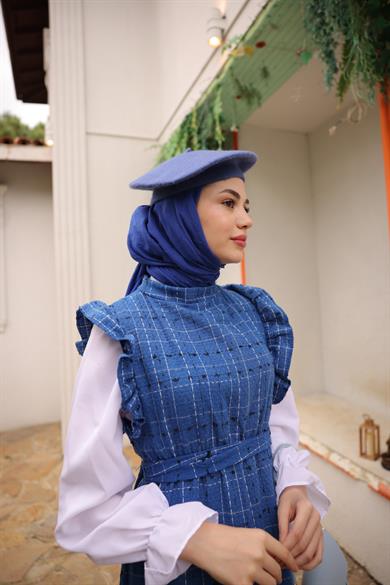 Beret Şapka - Mavi