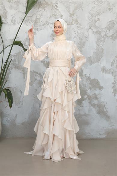 Berika Tasarım Abiye - Ekru