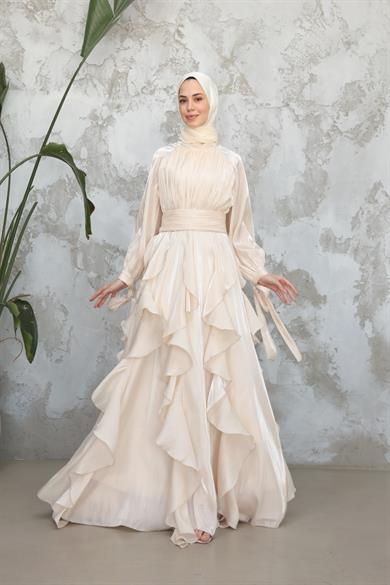 Berika Tasarım Abiye - Ekru