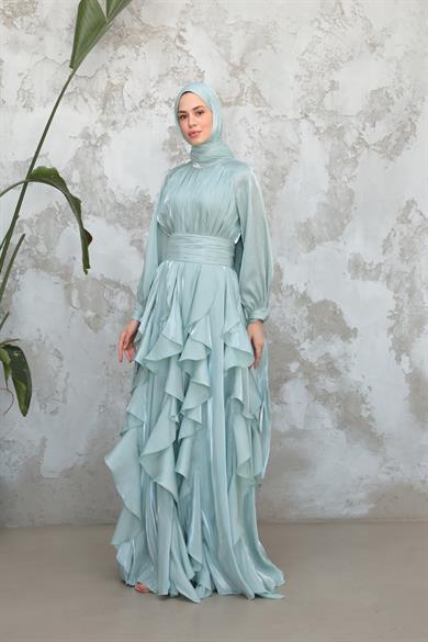 Berika Tasarım Abiye - Mint Yeşil