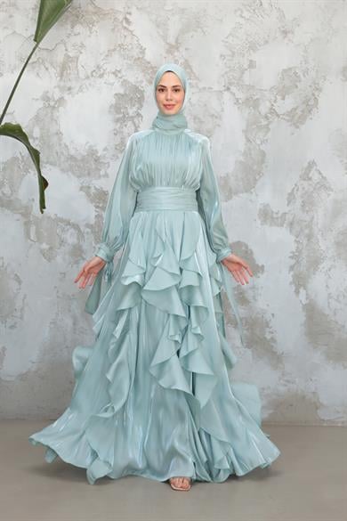 Berika Tasarım Abiye - Mint Yeşil
