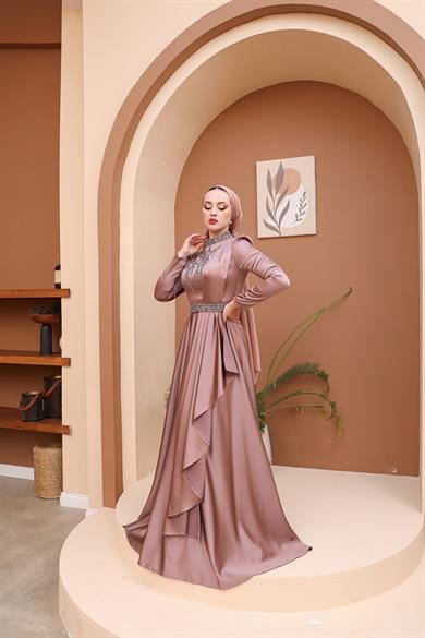 Beril Evening Dress - Copper
