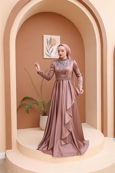 Beril Evening Dress - Copper