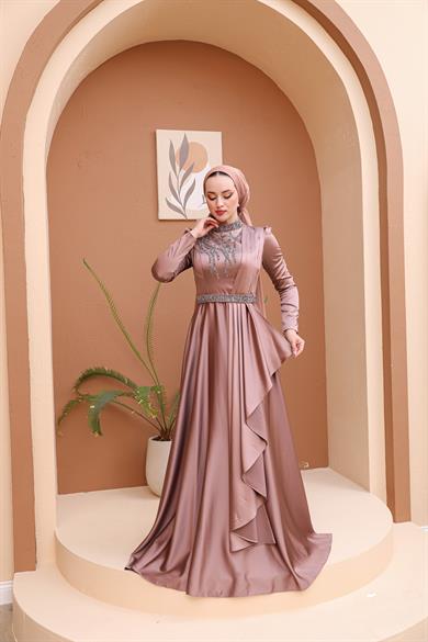 Beril Evening Dress - Copper