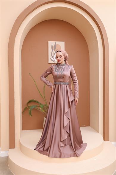 Beril Evening Dress - Copper
