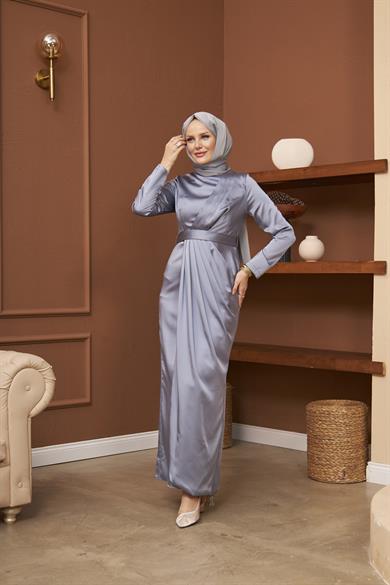 Berra Evening Dress - Gray