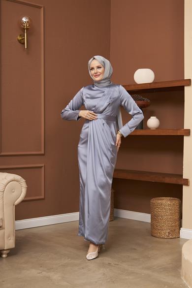 Berra Evening Dress - Gray