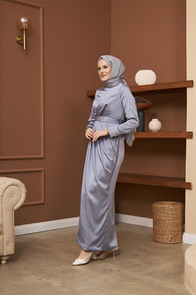 Berra Evening Dress - Gray