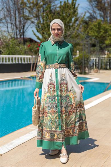 Betül Elbise - Yeşil