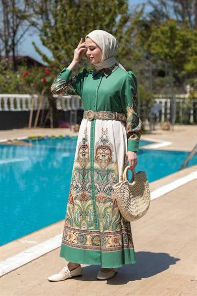Betül Elbise - Yeşil