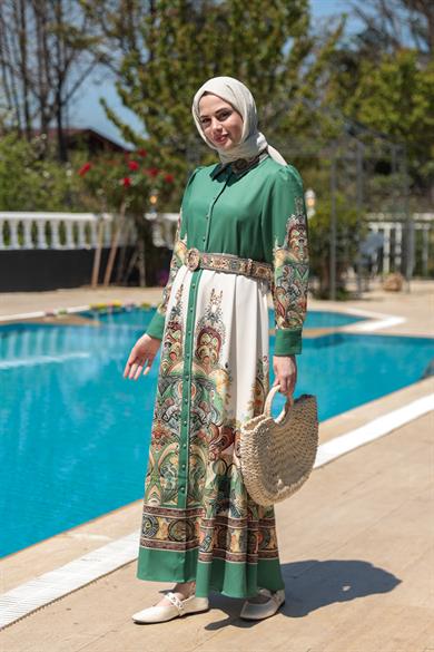 Betül Elbise - Yeşil