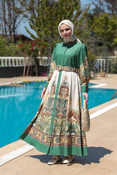 Betül Elbise - Yeşil