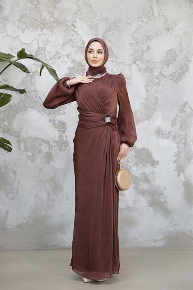 Bihter Abiye - Kahverengi