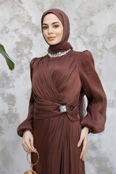 Bihter Abiye - Kahverengi