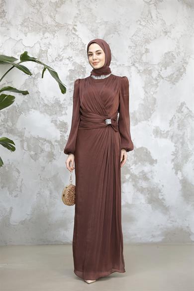 Bihter Abiye - Kahverengi