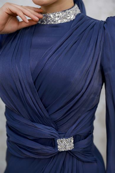 Bihter Abiye - Lacivert