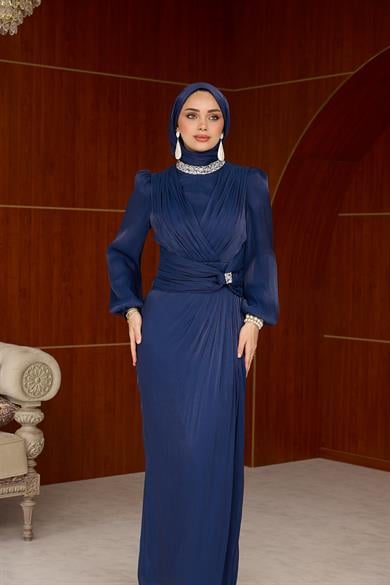 Bihter Abiye - Lacivert