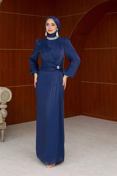 Bihter Abiye - Lacivert