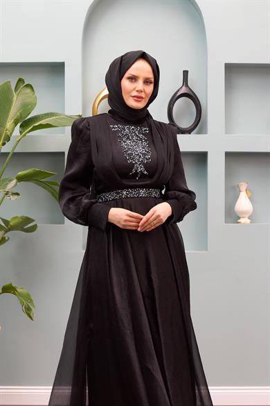 Biray Evening Dress - Black