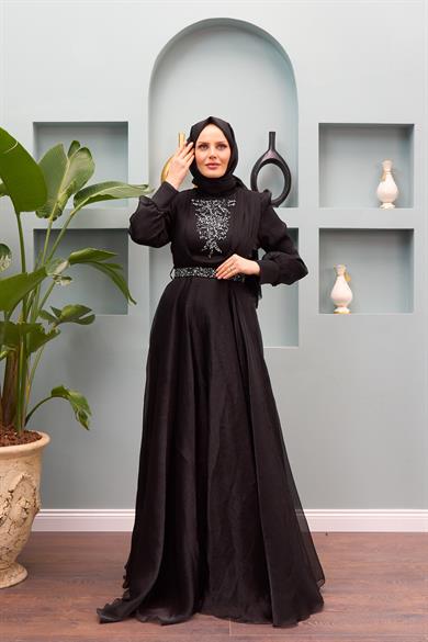 Biray Evening Dress - Black