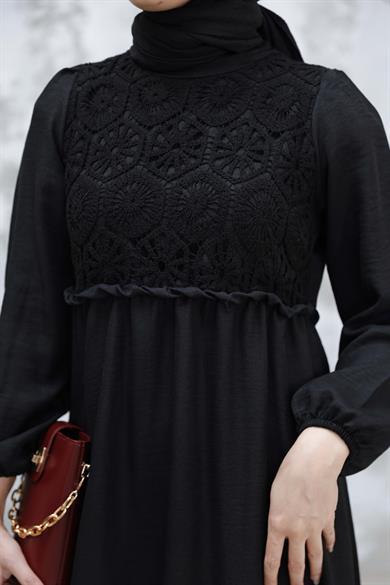 Birgül Elbise - Siyah