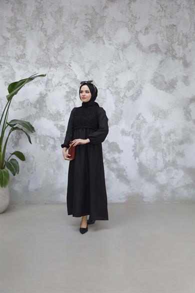 Birgül Elbise - Siyah