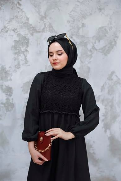 Birgül Elbise - Siyah