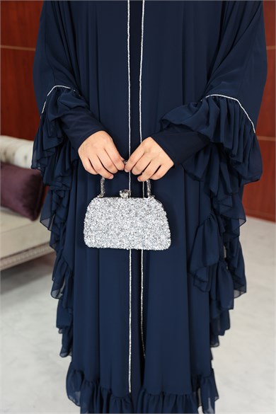 Bukre Tasarım Abaya - Lacivert