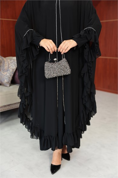 Bukre Tasarım Abaya - Siyah