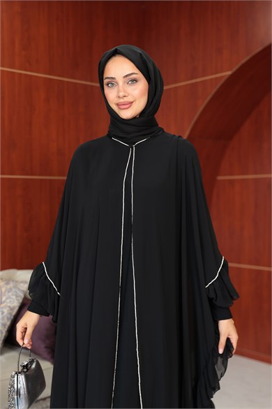 Bukre Tasarım Abaya - Siyah