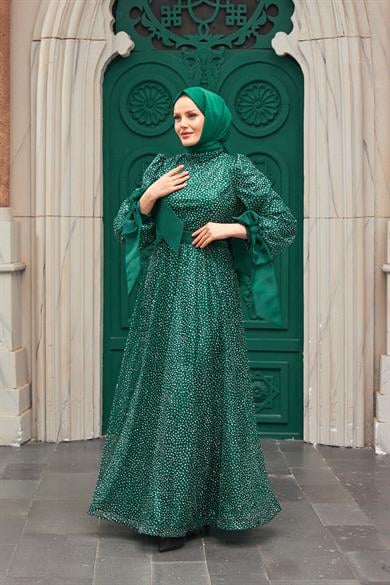 Canan Evening Dress - Emerald Green