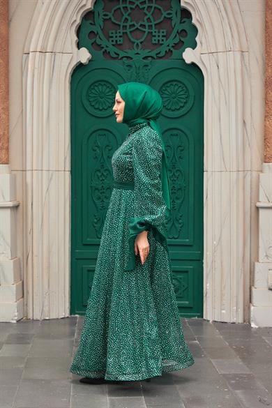 Canan Evening Dress - Emerald Green