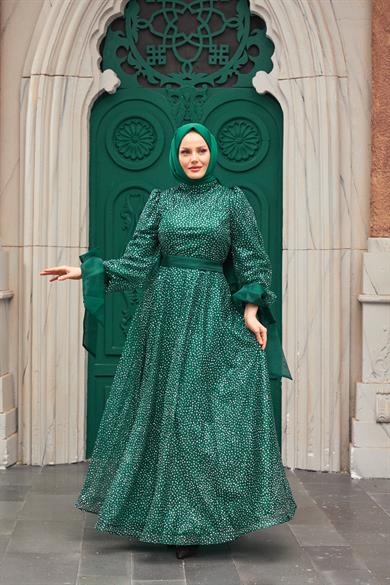 Canan Evening Dress - Emerald Green