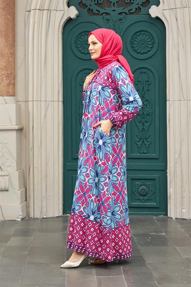 Ceylan Dress - Fuchsia