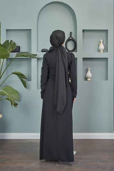 Nida Evening Dress - Black