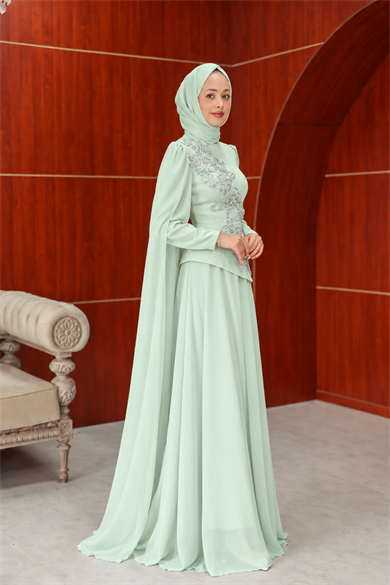 Çimen Tasarım Abiye - Yeşil