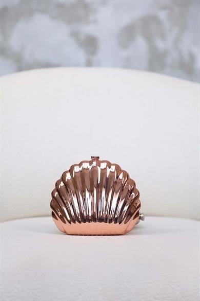 Deniz Kabuğu Tasarım cÇanta - Bakır