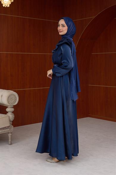 Derya Gül Detay Abiye - Lacivert