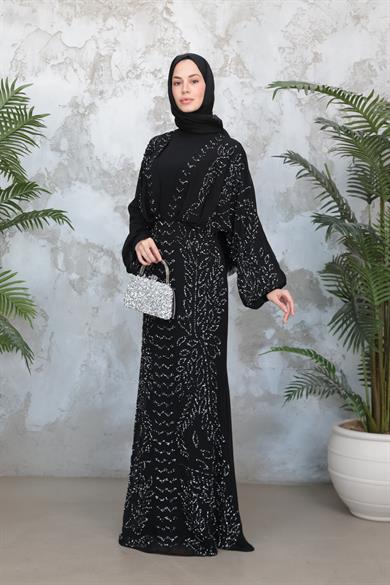 Didem Taş İşleme Abiye - Siyah