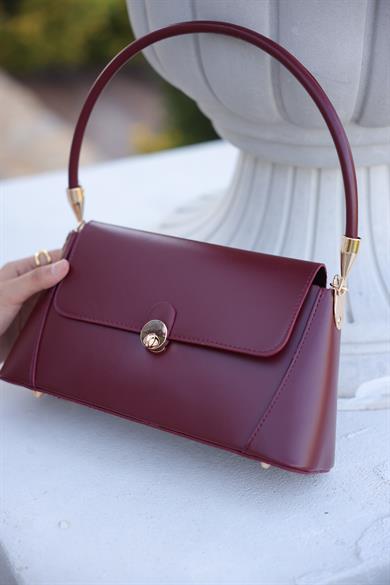 Dikdörtgen El Çantası - Bordo