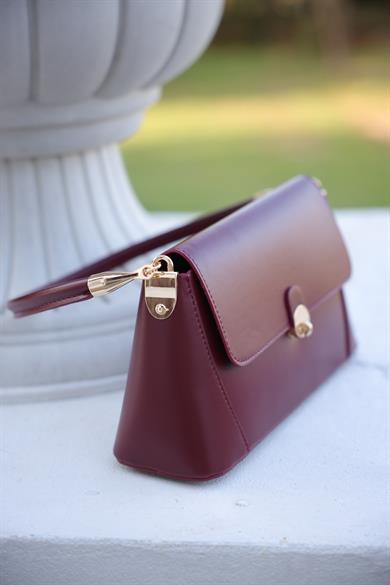 Dikdörtgen El Çantası - Bordo