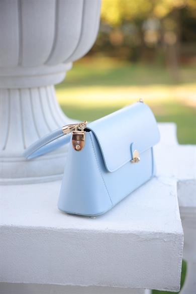 Dikdörtgen El Çantası - Mavi