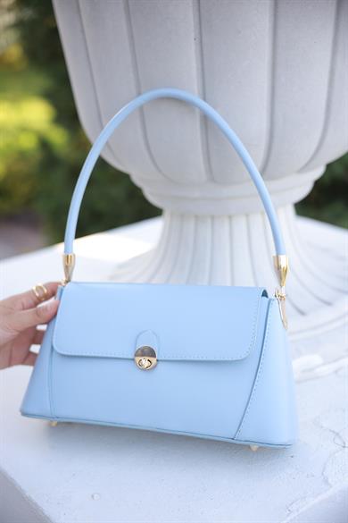 Dikdörtgen El Çantası - Mavi