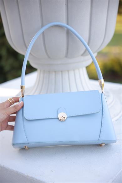 Dikdörtgen El Çantası - Mavi