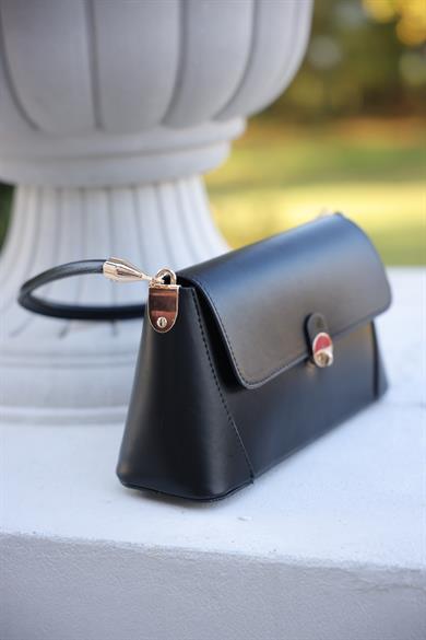 Dikdörtgen El Çantası - Siyah